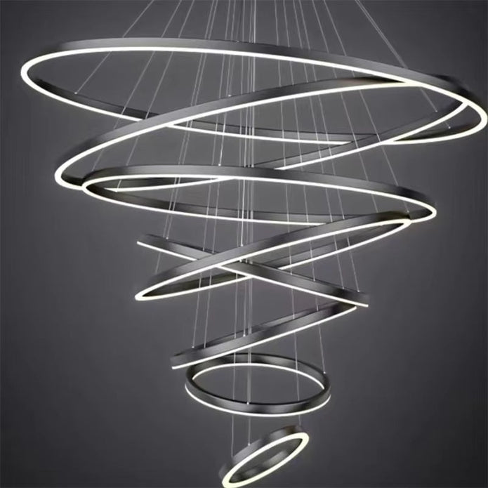 BAMDECOR A18815 Nordic Home Decor Dining Room Pendant lamp lights Ceiling Lamp Hanging Light Chandelier Lamps V255-BAM-18815/8-BLK