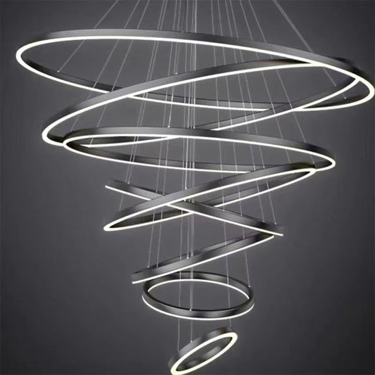 BAMDECOR A18815 Nordic Home Decor Dining Room Pendant lamp lights Ceiling Lamp Hanging Light Chandelier Lamps V255-BAM-18815/8-BLK