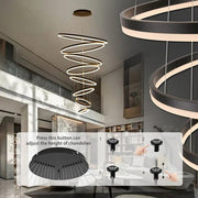 BAMDECOR A18815 Nordic Home Decor Dining Room Pendant lamp lights Ceiling Lamp Hanging Light Chandelier Lamps V255-BAM-18815/8-BLK