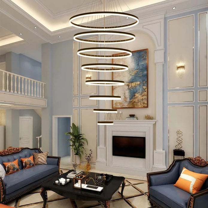 BAMDECOR A18815 Nordic Home Decor Dining Room Pendant lamp lights Ceiling Lamp Hanging Light Chandelier Lamps V255-BAM-18815/8-BLK
