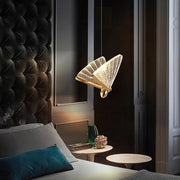 BAMDECOR LED Modern Bedroom Bedside Creative Butterfly Hanging Chandelier Light Fixtures for Stairs Nordic V255-BAM-A005-1HL