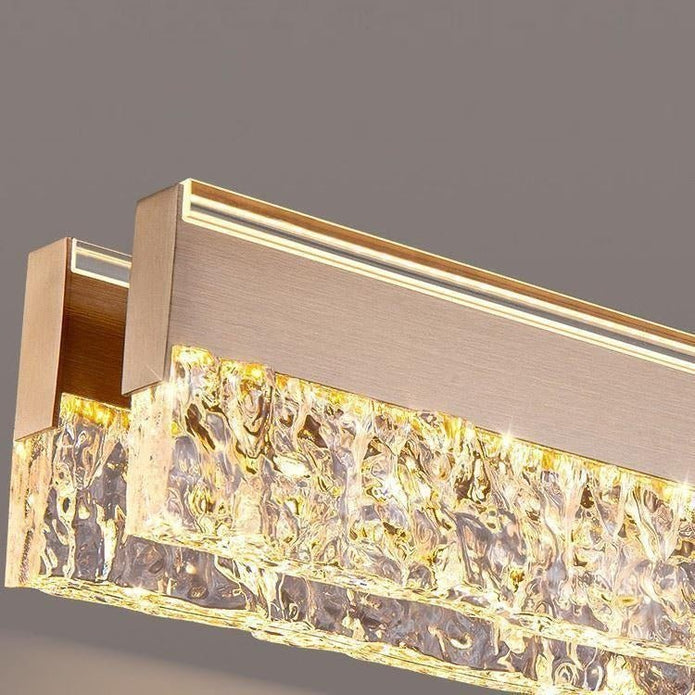 BAMDECOR A122 Nordic Long Dual Linear Dimmable Acrylic Kitchen Dining Table Pendant Light Minimalist Modern V255-BAM-A122-COFFEE-1.2M