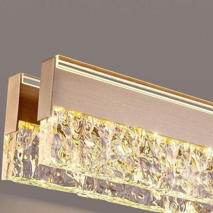 BAMDECOR A122 Nordic Long Dual Linear Dimmable Acrylic Kitchen Dining Table Pendant Light Minimalist Modern V255-BAM-A122-COFFEE-1.2M