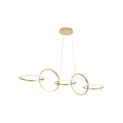 BAMDECOR A180 Nordic Golden Circles Kitchen Dining Table Pendant Light Minimalist Modern Lighting V255-BAM-A180-GOLD-1.2M