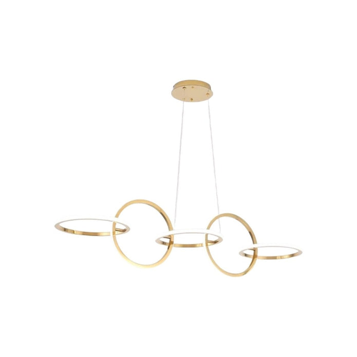 BAMDECOR A180 Nordic Golden Circles Kitchen Dining Table Pendant Light Minimalist Modern Lighting V255-BAM-A180-GOLD-1.2M