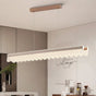 BAMDECOR A188 Nordic Dual Linear Dimmable Acrylic Kitchen Dining Table Pendant Light Minimalist Modern V255-BAM-A188-COFFEE-1.2M