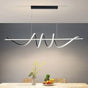 BAMDECOR A202 Modern LED Linear Pendant Lights with Dimmable LED (160cm/180cm-Black) 1.5 Meters V255-BAM-A202-1.5-BLK