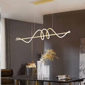 BAMDECOR A202 Modern LED Linear Pendant Lights with Dimmable LED 160cm V255-BAM-A202-1.5-GOLD