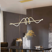 BAMDECOR A202 Modern LED Linear Pendant Lights with Dimmable LED 160cm V255-BAM-A202-1.5-GOLD