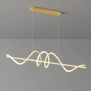BAMDECOR A202 Modern LED Linear Pendant Lights with Dimmable LED 160cm V255-BAM-A202-1.5-GOLD