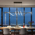 BAMDECOR A202 Modern LED Linear Pendant Lights with Dimmable LED (160cm/180cm-Black) 1.8 Meters V255-BAM-A202-1.8-BLK