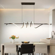 BAMDECOR A202 Modern LED Linear Pendant Lights with Dimmable LED (160cm/180cm-Black) 1.8 Meters V255-BAM-A202-1.8-BLK