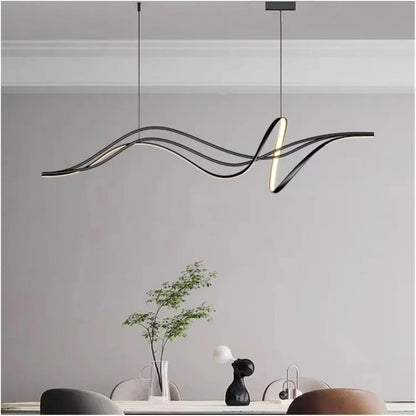 BAMDECOR A203 1.6m Modern minimalist pendant lights for home decoration ceiling pendant light V255-BAM-A203-1.6-BLK