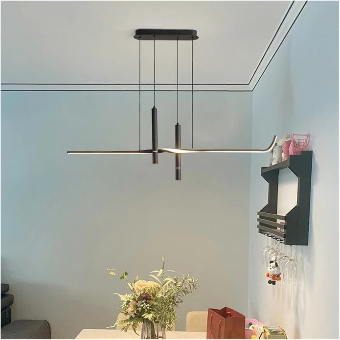BAMDECOR A206 Modern Black Scandinavian Pendant Light Table Dining Room Living Room Pendant Lighting 1.2 V255-BAM-A206-1.2-BLK