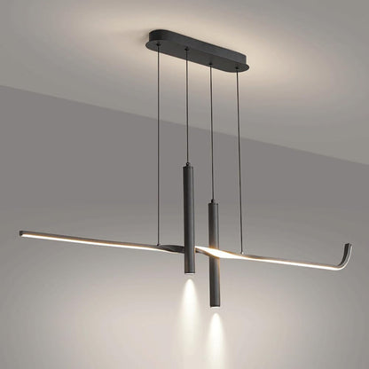 BAMDECOR A206 Modern Black Scandinavian Pendant Light Table Dining Room Living Room Pendant Lighting 1.2 V255-BAM-A206-1.2-BLK