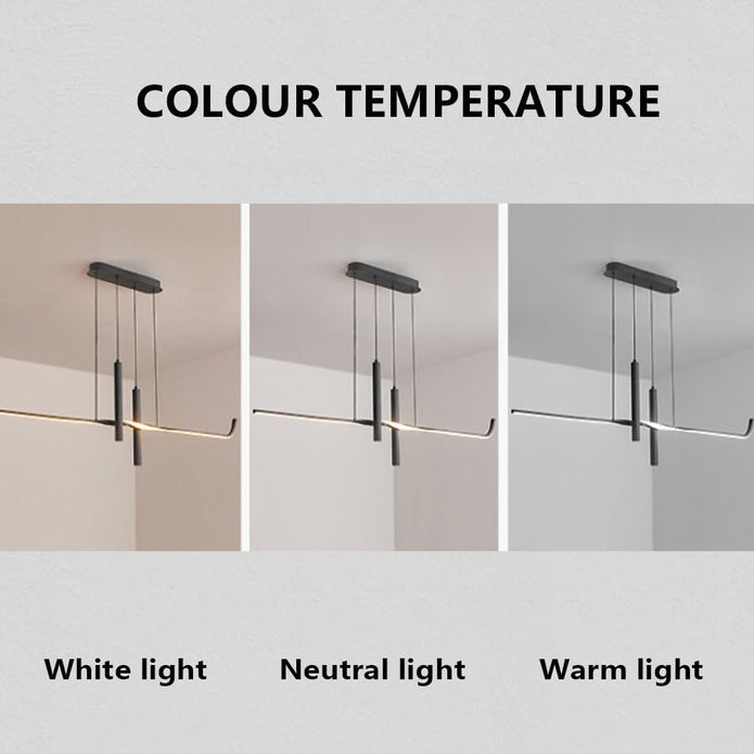 BAMDECOR A206 Modern Black Scandinavian Pendant Light Table Dining Room Living Room Pendant Lighting 1.2 V255-BAM-A206-1.2-BLK