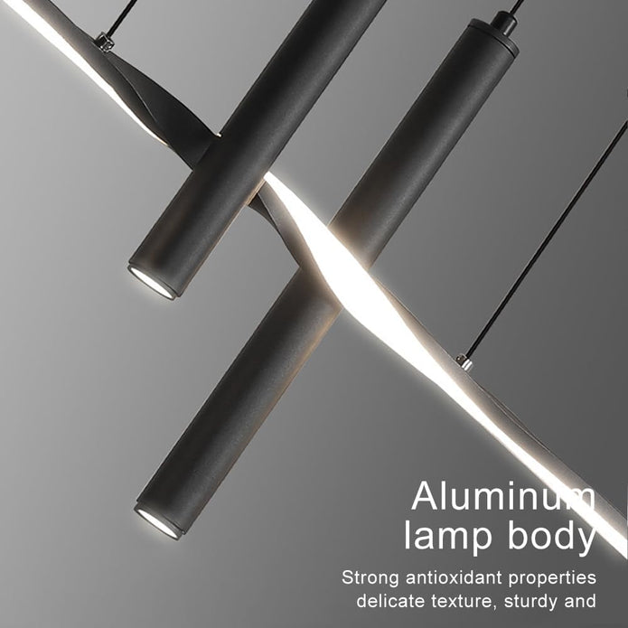 BAMDECOR A206 Modern Black Scandinavian Pendant Light Table Dining Room Living Room Pendant Lighting 1.5 V255-BAM-A206-1.5-BLK