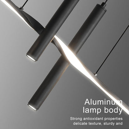 BAMDECOR A206 Modern Black Scandinavian Pendant Light Table Dining Room Living Room Pendant Lighting 1.5 V255-BAM-A206-1.5-BLK
