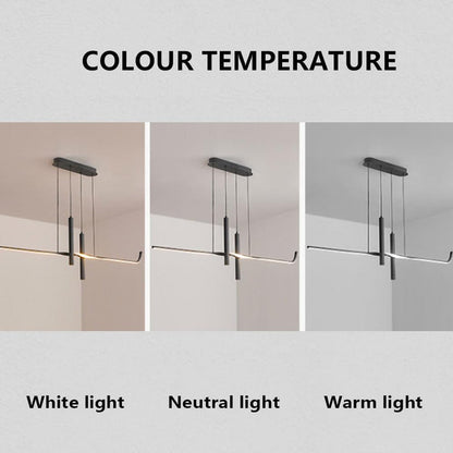 BAMDECOR A206 Modern Black Scandinavian Pendant Light Table Dining Room Living Room Pendant Lighting 1.5 V255-BAM-A206-1.5-BLK
