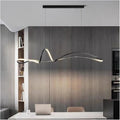 BAMDECOR A210 Modern LED Linear Pendant Lights with Dimmable LED and Adjustable Hanging Length 120cm -Black V255-BAM-A210-L120