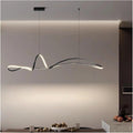 BAMDECOR A210 Modern LED Linear Pendant Lights with Dimmable LED and Adjustable Hanging Length 150cm -Black V255-BAM-A210-L150