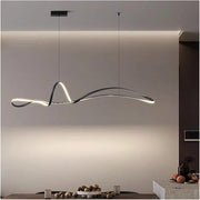 BAMDECOR A210 Modern LED Linear Pendant Lights with Dimmable LED and Adjustable Hanging Length 150cm -Black V255-BAM-A210-L150