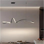 BAMDECOR A210 Modern LED Linear Pendant Lights with Dimmable LED and Adjustable Hanging Length 150cm -Black V255-BAM-A210-L150