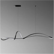 BAMDECOR A210 Modern LED Linear Pendant Lights with Dimmable LED and Adjustable Hanging Length 150cm -Black V255-BAM-A210-L150