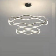 BAMDECOR A212/2 Modern Wavy Art Aluminum Light Fixture for Living Room Bedroom Indoor Decor V255-BAM-A212/2-GOLD