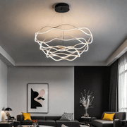 BAMDECOR A212/3 Modern Wavy Art Aluminum Light Fixture for Living Room Bedroom Indoor Decor V255-BAM-A212/3-GOLD