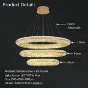 BAMDECOR C3312/3 Crystal Chandelier Living Room Chandelier Crystal Chandelier Room Dining Room lamp New V255-BAM-C3312-3-060810