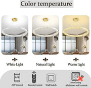 BAMDECOR C3313/1 Modern Crystal Chandeliers Lighting Fixtures Contemporary Round Chandelier Lighting Fixtures V255-BAM-C3313-1-60