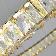 BAMDECOR C3313/1 Modern Crystal Chandeliers Lighting Fixtures Contemporary Round Chandelier Lighting Fixtures V255-BAM-C3313-1-60