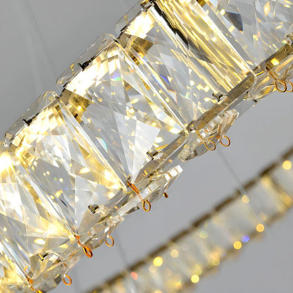 BAMDECOR C3313/1 Modern Crystal Chandeliers Lighting Fixtures Contemporary Round Chandelier Lighting Fixtures V255-BAM-C3313-1-60