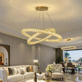BAMDECOR C3313/2 Modern Crystal Chandeliers Lighting Fixtures Contemporary Round Chandelier Lighting Fixtures V255-BAM-C3313-2-0610
