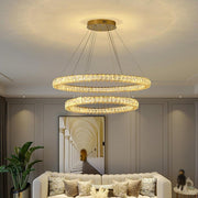 BAMDECOR C3313/2 Modern Crystal Chandeliers Lighting Fixtures Contemporary Round Chandelier Lighting Fixtures V255-BAM-C3313-2-0610