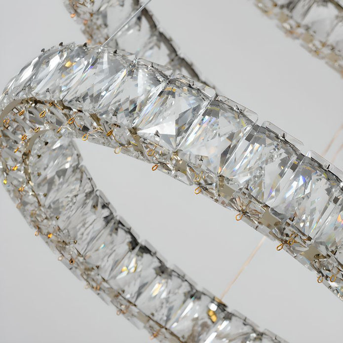 BAMDECOR C3313/3 Modern Crystal Chandeliers Lighting Fixtures Contemporary Round Chandelier Lighting Fixtures V255-BAM-C3313-3-040608