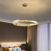 BAMDECOR C3318/1 Modern Crystal Chandeliers Lighting Fixtures Contemporary Round Chandelier Lighting Fixtures V255-BAM-C3318-1-60