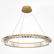 BAMDECOR C3318/1 Modern Crystal Chandeliers Lighting Fixtures Contemporary Round Chandelier Lighting Fixtures V255-BAM-C3318-1-60