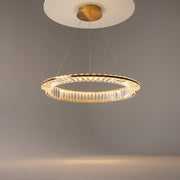 BAMDECOR C3318/1 Modern Crystal Chandeliers Lighting Fixtures Contemporary Round Chandelier Lighting Fixtures V255-BAM-C3318-1-60