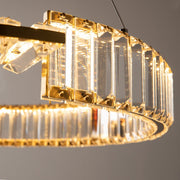 BAMDECOR C3318/1 Modern Crystal Chandeliers Lighting Fixtures Contemporary Round Chandelier Lighting Fixtures V255-BAM-C3318-1-60