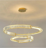 BAMDECOR C3318/2 Modern Crystal Chandeliers Lighting Fixtures Contemporary Round Chandelier Lighting Fixtures V255-BAM-C3318-2-0608