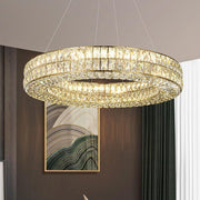 BAMDECOR C3332/1 Round Luxury Crystal Chandelier Modern LED Crystal Chandelier LED Ring Pendant Light V255-BAM-C3332/1-80