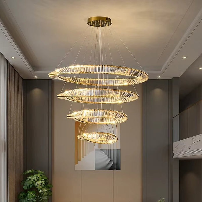 BAMDECOR C3342/4 Modern Crystal Chandeliers Lighting Fixtures Contemporary Wave Chandelier Lighting Fixtures V255-BAM-C3342-4-46810