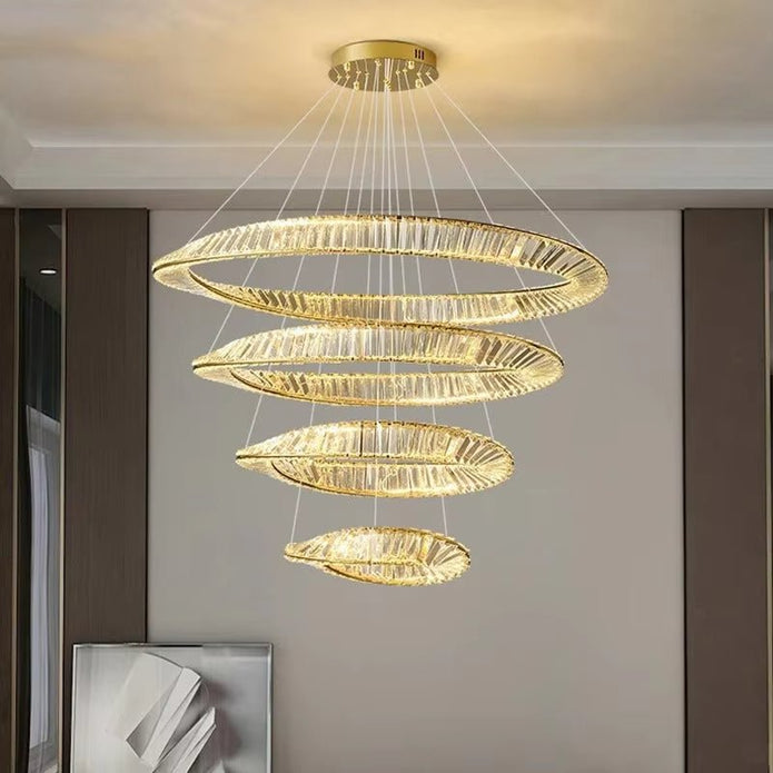 BAMDECOR C3342/4 Modern Crystal Chandeliers Lighting Fixtures Contemporary Wave Chandelier Lighting Fixtures V255-BAM-C3342-4-46810
