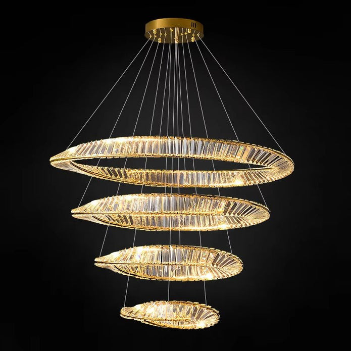 BAMDECOR C3342/4 Modern Crystal Chandeliers Lighting Fixtures Contemporary Wave Chandelier Lighting Fixtures V255-BAM-C3342-4-46810