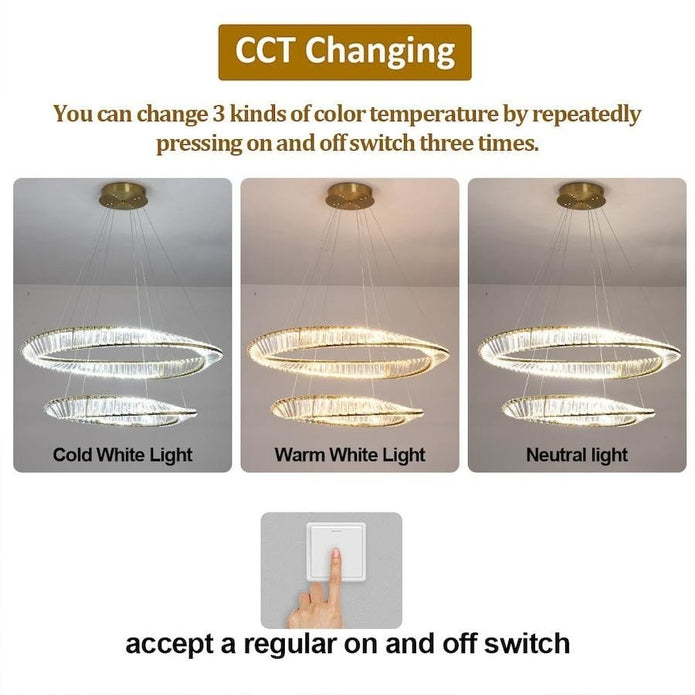 BAMDECOR C3342/4 Modern Crystal Chandeliers Lighting Fixtures Contemporary Wave Chandelier Lighting Fixtures V255-BAM-C3342-4-46810