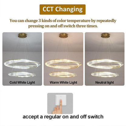 BAMDECOR C3342/4 Modern Crystal Chandeliers Lighting Fixtures Contemporary Wave Chandelier Lighting Fixtures V255-BAM-C3342-4-46810