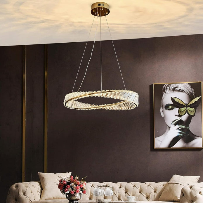 BAMDECOR C3342/1 Modern Crystal Chandeliers Lighting Fixtures Contemporary Wave Chandelier Lighting Fixtures V255-BAM-C3342/1-80