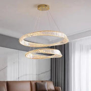 BAMDECOR C3342/2 Modern Crystal Chandeliers Lighting Fixtures Contemporary Wave Chandelier Lighting Fixtures V255-BAM-C3342/2-6080